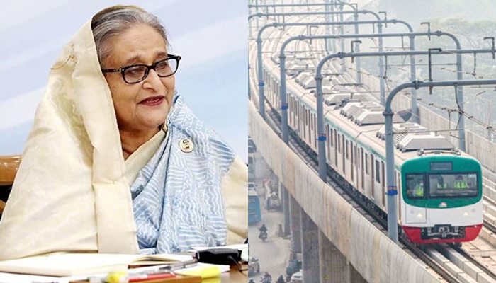 মেট্রোরেলের প্রথম যাত্রী প্রধানমন্ত্রী, চালক আফিজা
