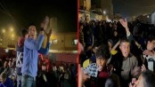 যুদ্ধবিরতির ঘোষণায় গাজায় ফিলিস্তিনিদের উল্লাস