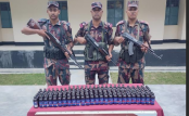 ধামইরহাট সীমান্তে ১৭০ বোতল ফেন্সিডিল উদ্ধার
