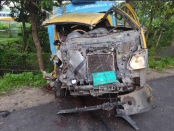 বড়াইগ্রামে ট্রাক-পিকআপ মুখোমুখি সংঘর্ষে চালক নিহত, আহত ১