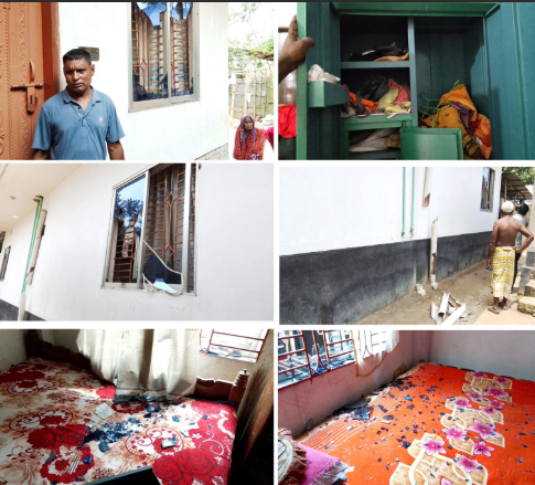 পূর্ব শত্রুতার জের ধরে গাবতলীতে ফিল্মি স্টাইলে ভাঙচুর ও লুটপাট! থানায় অভিযোগ 