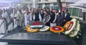 ডা. মিলনের সমাধিতে আওয়ামী লীগের শ্রদ্ধা
