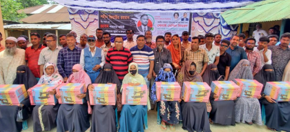 বগুড়ায় তারেক রহমানের নির্দেশে কর্মহীন নারীদের মাঝে সেলাই মেশিন বিতরণ
