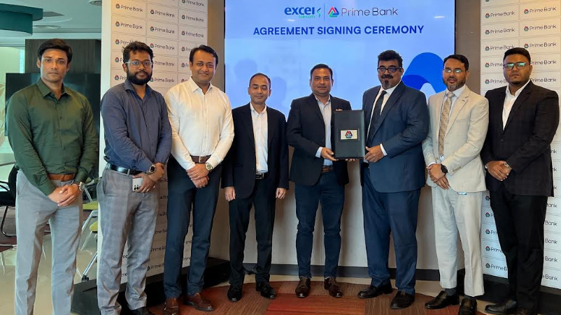 প্রাইম ব্যাংক এবং এক্সেল টেলিকম-এর মধ্যে চুক্তি স্বাক্ষর