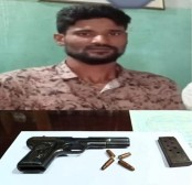 সাদুল্লাপুরে মাটির নিচ থেকে  পিস্তল-গুলি উদ্ধার 