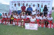 রাজশাহীতে জেএফএ বালিকা ফুটবলে চ্যাম্পিয়ন রংপুর