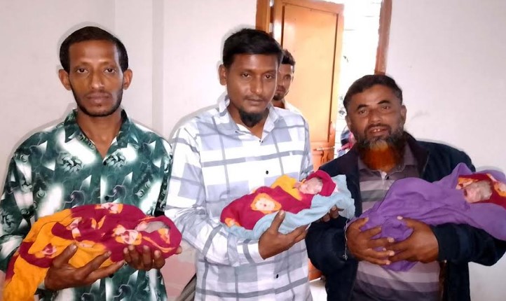 একসঙ্গে তিন সন্তানের জন্ম দিলেন ধুনটের আঁখি খাতুন