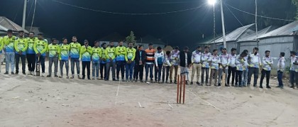 সিংড়ায় নাইট শর্ট ক্রিকেট টুর্নামেন্ট উদ্বোধন 