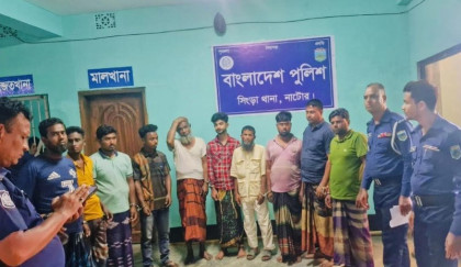 সিংড়ায় পুলিশের উপর হামলার ঘটনায় মামলা, ১০জন গ্রেপ্তার