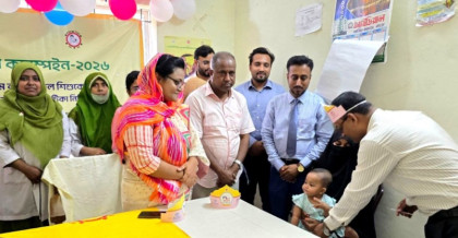 নন্দীগ্রামে হাম-রুবেলা টিকাদান ক্যাম্পেইনের উদ্বোধন 