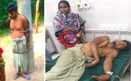 গাবতলীতে খুঁটিতে বেঁধে এক ব্যক্তিকে মারপিটের অভিযোগ 