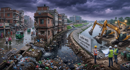 বগুড়া সিটি কর্পোরেশনের ড্রেনেজ সংকট: বৃষ্টি নয়, ব্যর্থ নগর পরিকল্পনাই আসল দুর্যোগ