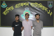 সিরাজগঞ্জে অনলাইন জুয়া চক্রের ৩ সদস্য গ্রেপ্তার
