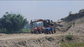 সাঘাটায় বালু দখল ও সরিয়ে নেওয়ার অভিযোগ, থানায় লিখিত অভিযোগ