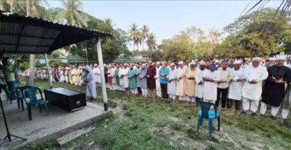 সৌদিতে ক্ষেপণাস্ত্র হামলায় নিহত সাহেদের দাফন সম্পন্ন, স্ত্রী-সন্তানের আহাজারি